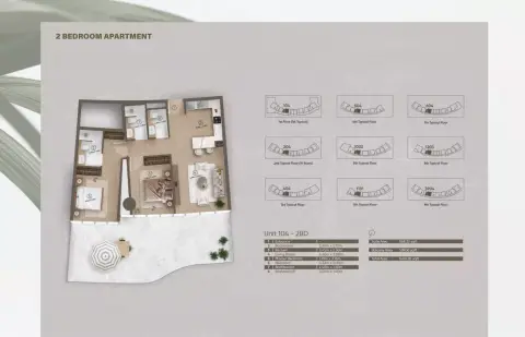 Floor plan, 2 Bed