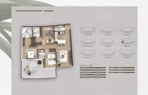 Floor plan, 3 Bed