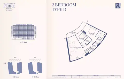 Floor plan, 2 Bed