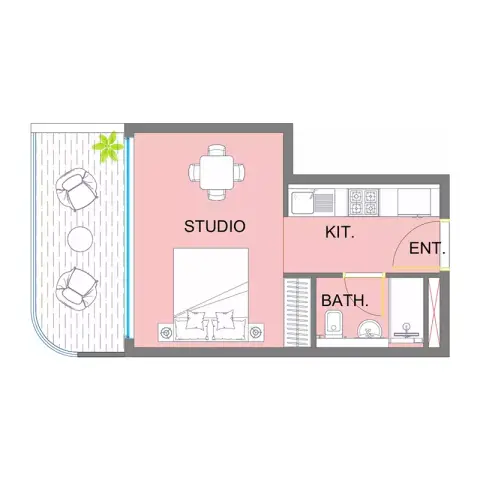 Floor plan, Studio