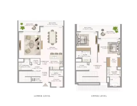 Floor plan, 2 Bed