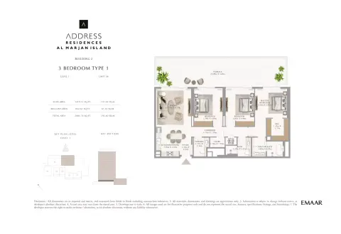 Floor plan, 3 Bed
