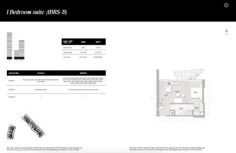 Floor plan, 1 Bed