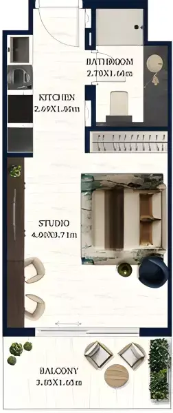 Floor plan, Studio
