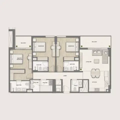 Floor plan, 3 Bed