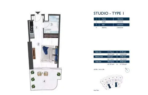 Floor plan, Studio