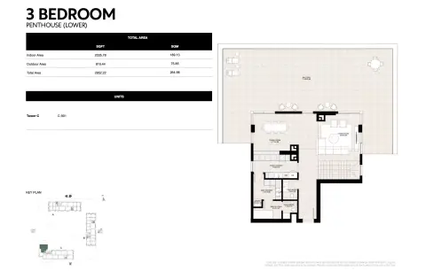 Floor plan, 3 Bed