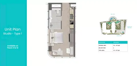 Floor plan, Studio