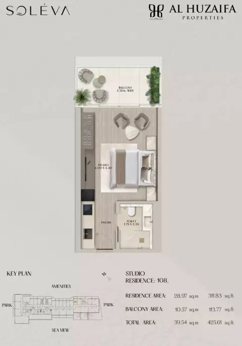 Floor plan, Studio
