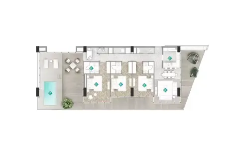 Floor plan, 3 Bed