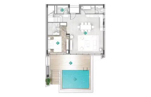 Floor plan, 4 Bed