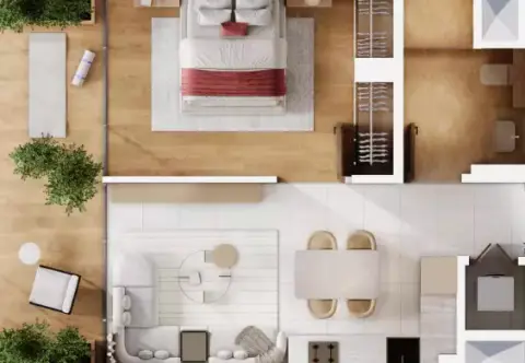 Floor plan, 1 Bed