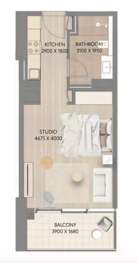 Floor plan, Studio