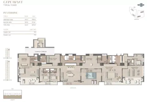 Floor plan, 4 Bed