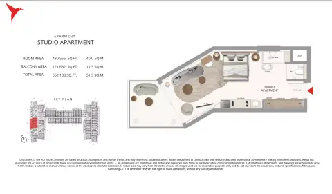 Floor plan, Studio