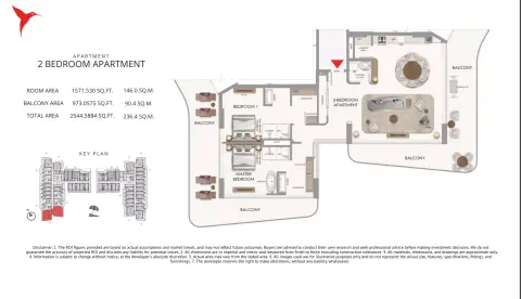 Floor plan, 2 Bed