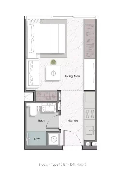 Floor plan, Studio