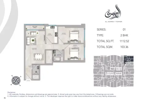 Floor plan, 2 Bed