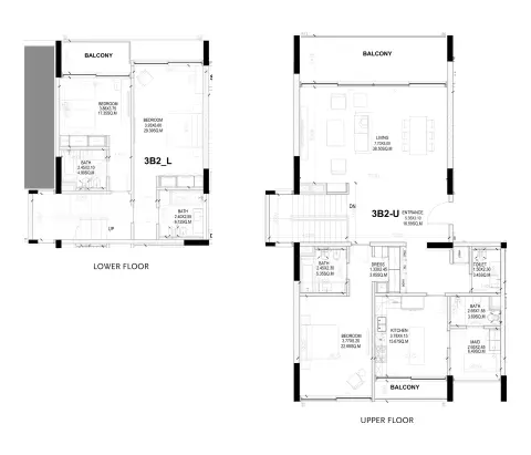 Floor plan, 3 Bed