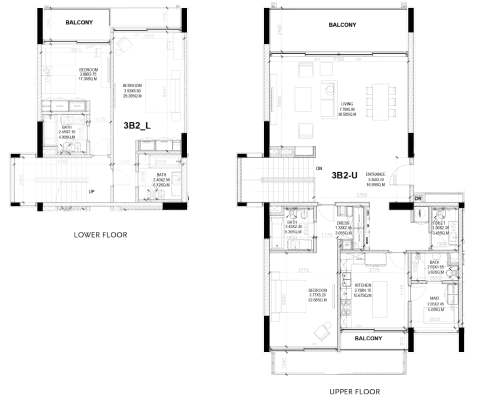 Floor plan, 3 Bed