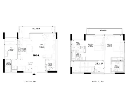 Floor plan, 2 Bed