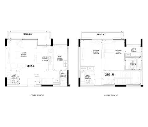 Floor plan, 2 Bed