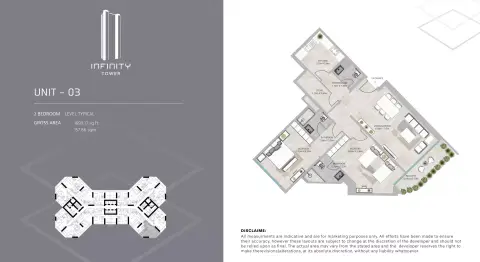 Floor plan, 2 Bed