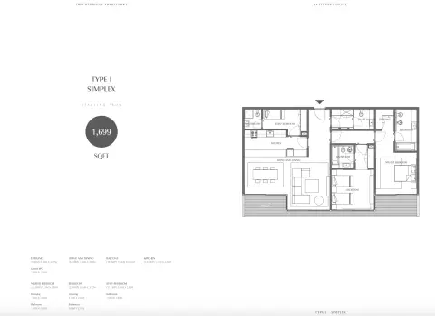 Floor plan, 2 Bed