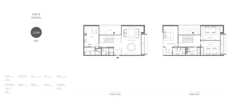 Floor plan, 3 Bed