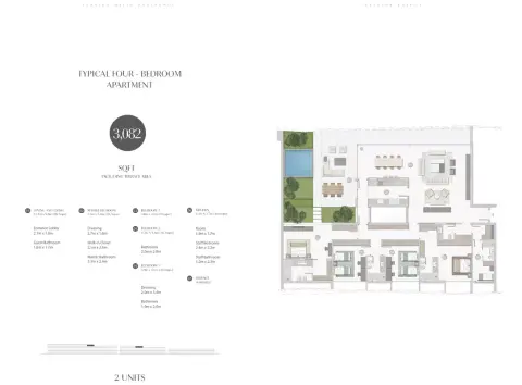 Floor plan, 4 Bed