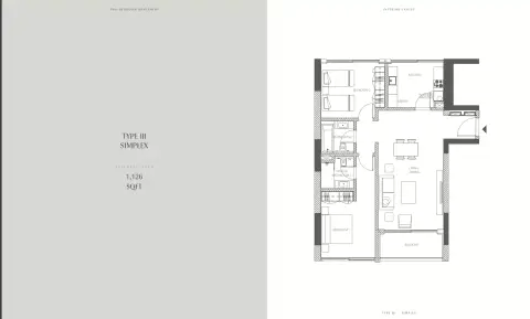 Floor plan, 2 Bed