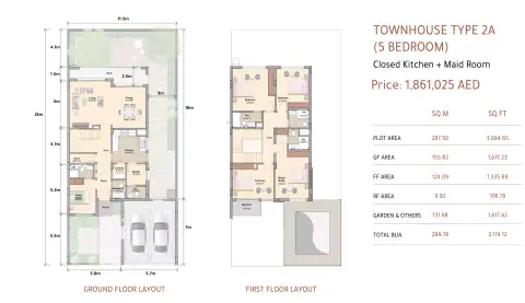 Floor plan, 5 Bed