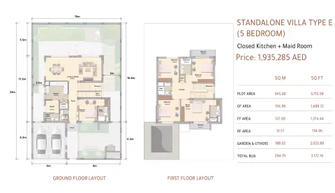 Floor plan, 5 Bed