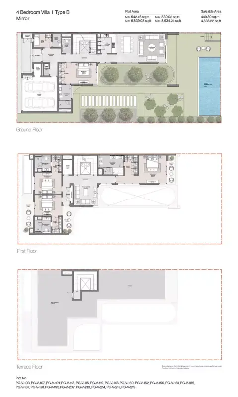 Floor plan, 4 Bed