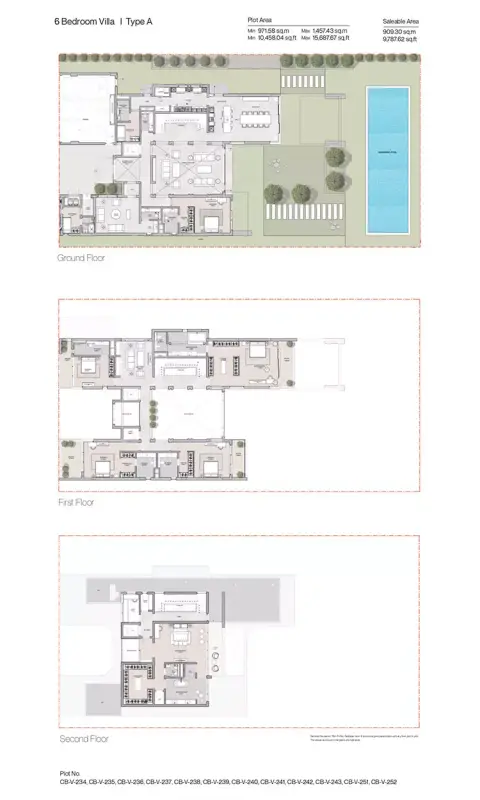 Floor plan, 6 Bed