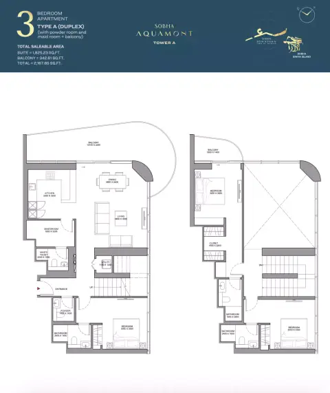 Floor plan, 3 Bed