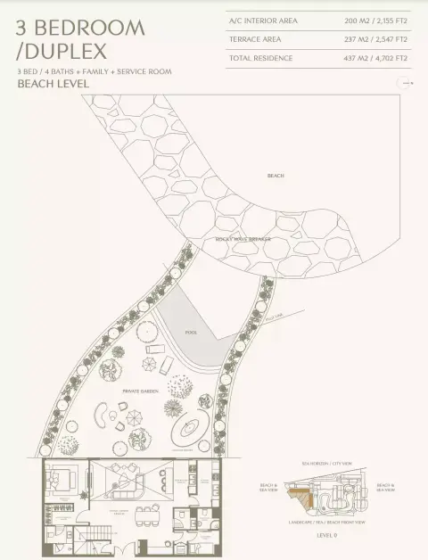 Floor plan, 3 Bed