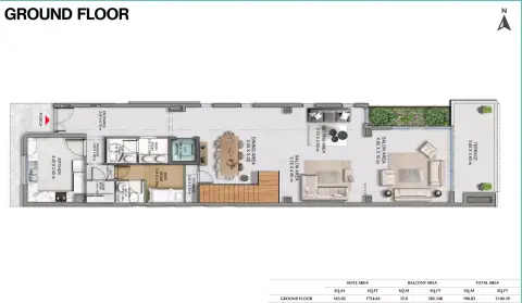 Floor plan, 6 Bed