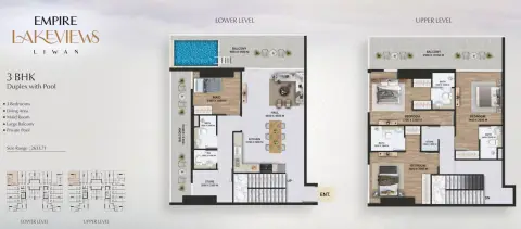 Floor plan, 3 Bed