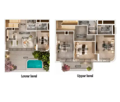 Villa del DIVOS floor plan, 4 Bed, 2,772 sq ft