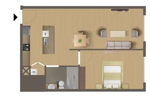 Grosvenor House floor plan, 1 Bed, 800 sq ft