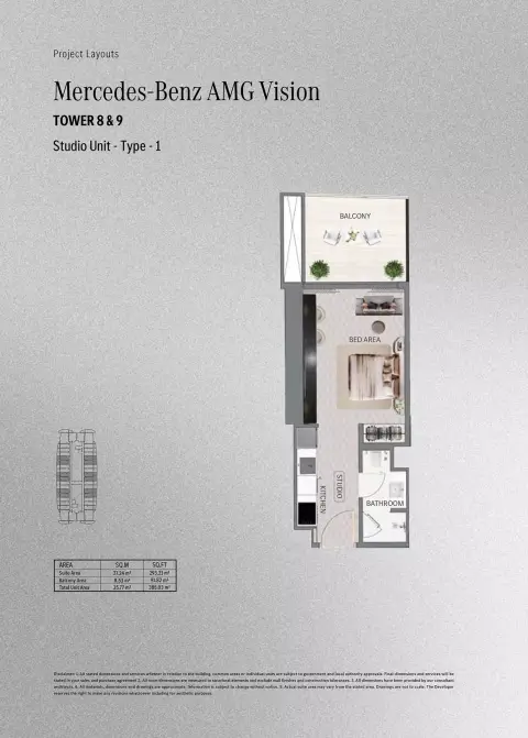 Floor plan, Studio