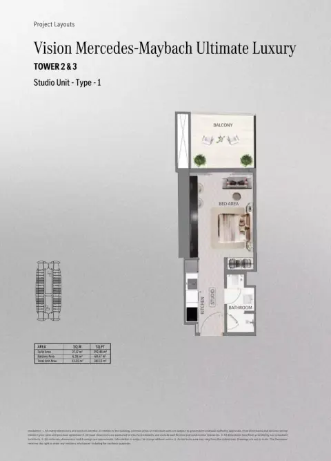 Floor plan, Studio