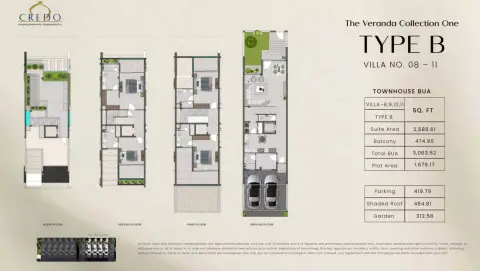 Floor plan, 4 Bed
