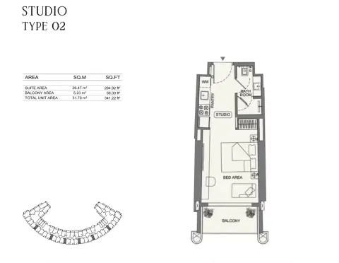 Floor plan, Studio