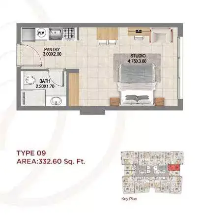 Floor plan, Studio