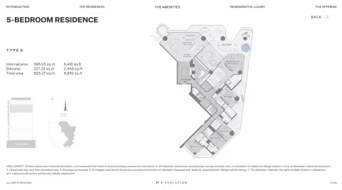 Floor plan, 5 Bed