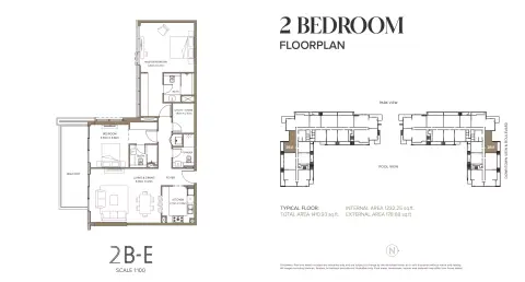 Floor plan, 2 Bed