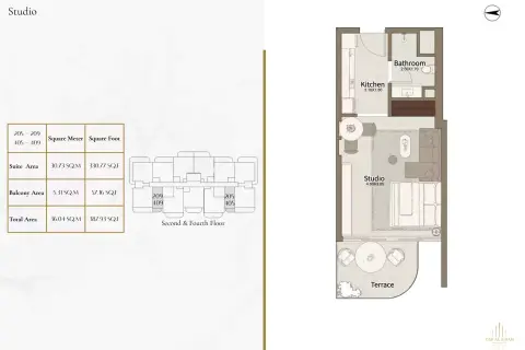 Floor plan, Studio