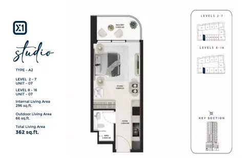Floor plan, Studio